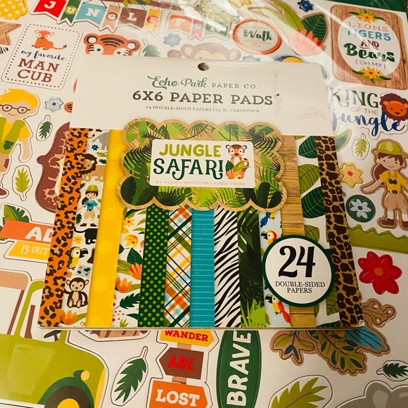 LARGE Chipboard Sticker Set & Paper Pad - Picture 3 of 11